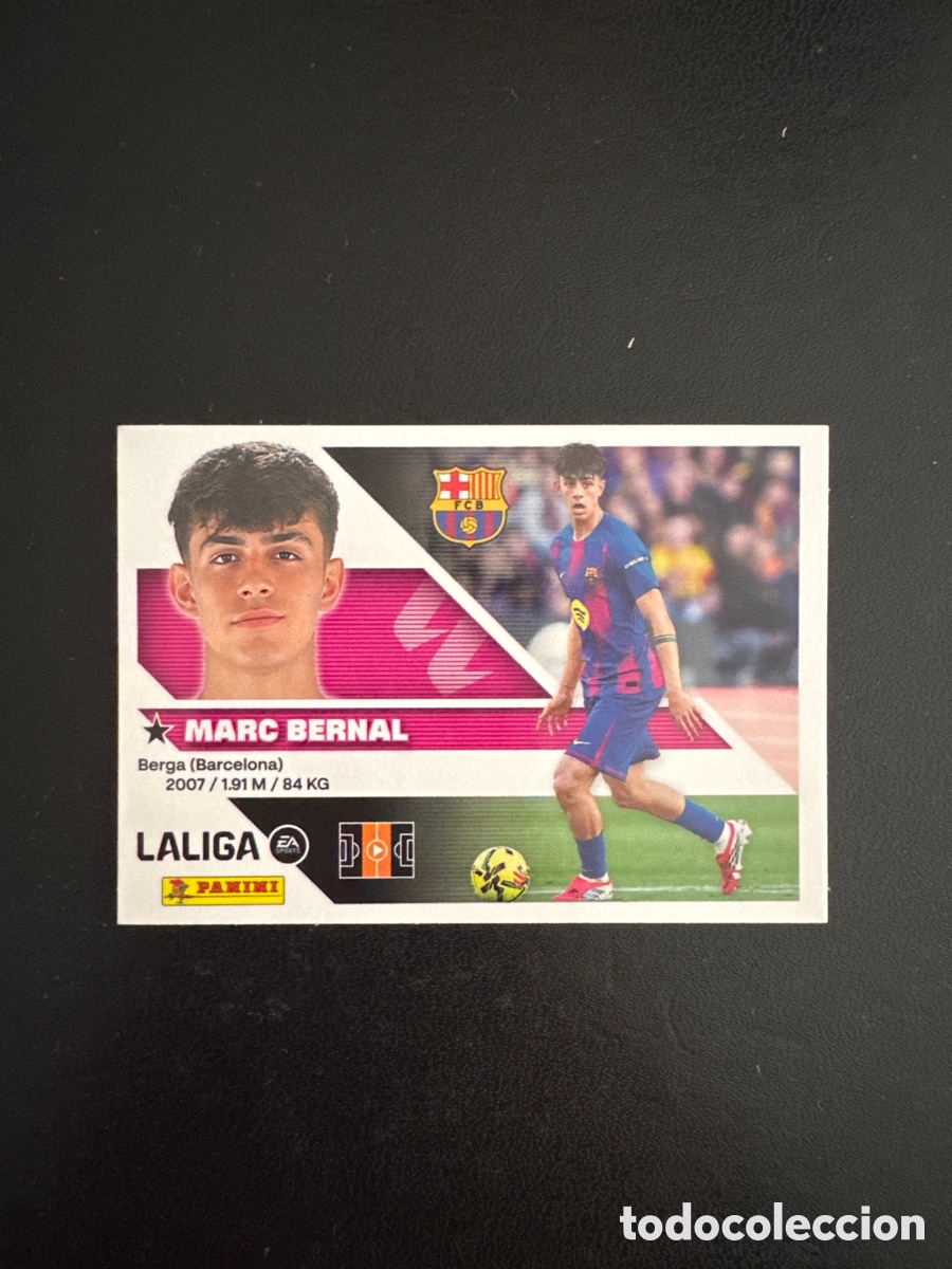 Cromos de f&uacute;tbol: BERNAL BARCELONA N&Uacute;MERO 14 LIGA ESTE 2026 2027