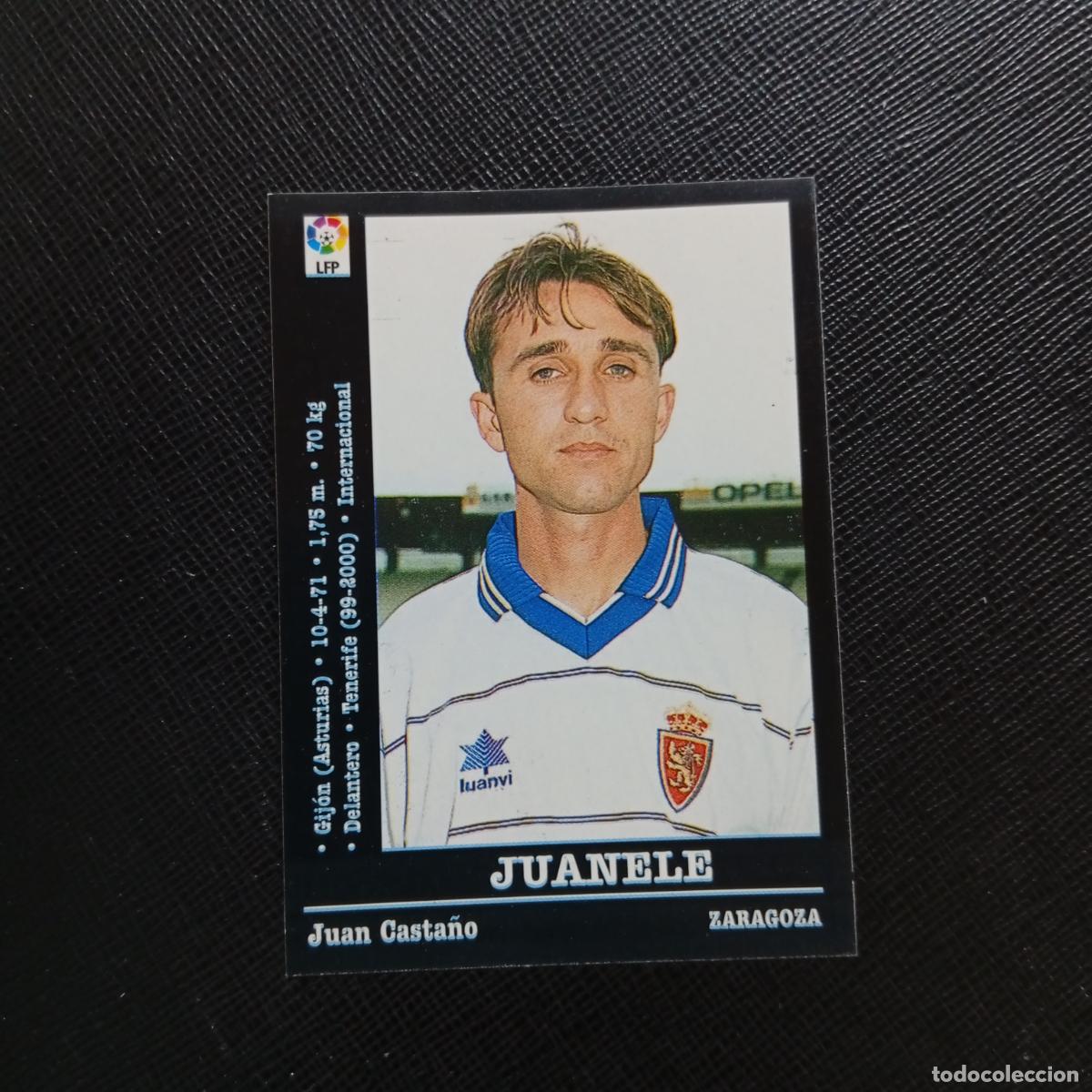 Cromos de f&uacute;tbol: 65 JUANELE ZARAGOZA PANINI 00 01 CROMO FUTBOL LIGA 2000 2001 - SIN PEGAR - A23 PG109