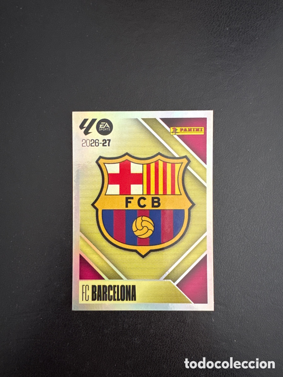 Cromos de f&uacute;tbol: ESCUDO BARCELONA N&Uacute;MERO 1 LIGA ESTE 2026 2027