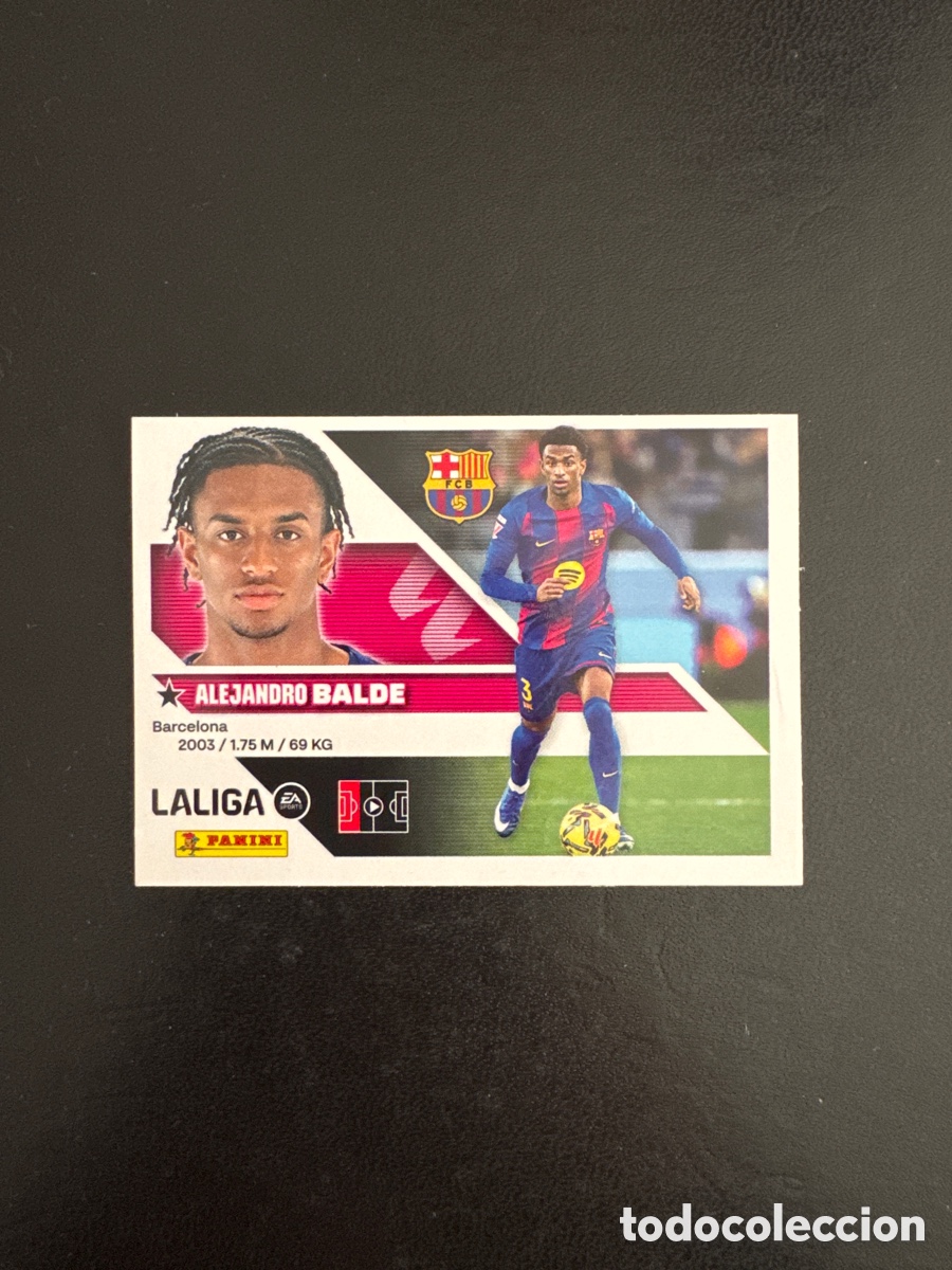 Cromos de f&uacute;tbol: BALDE BARCELONA N&Uacute;MERO 10 LIGA ESTE 2026 2027
