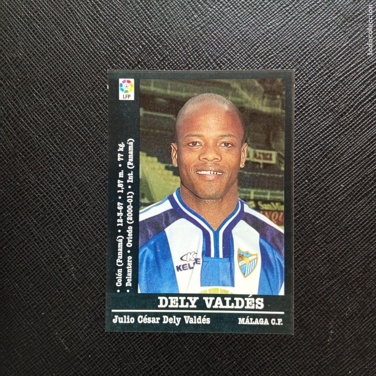 Cromos de f&uacute;tbol: DELY VALDE MALAGA PANINI 00 01 CROMO FUTBOL LIGA 2000 2001 - SIN PEGAR - A23 PG163 FICHAJE