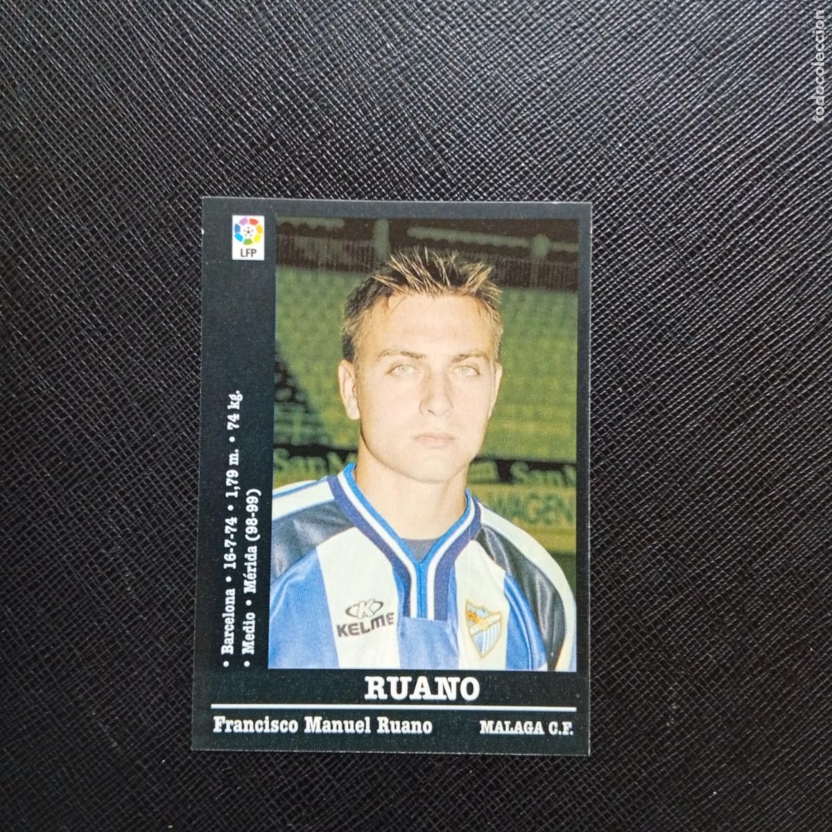 Cromos de f&uacute;tbol: 199 RUANO MALAGA PANINI 00 01 CROMO FUTBOL LIGA 2000 2001 - SIN PEGAR - A23 PG172