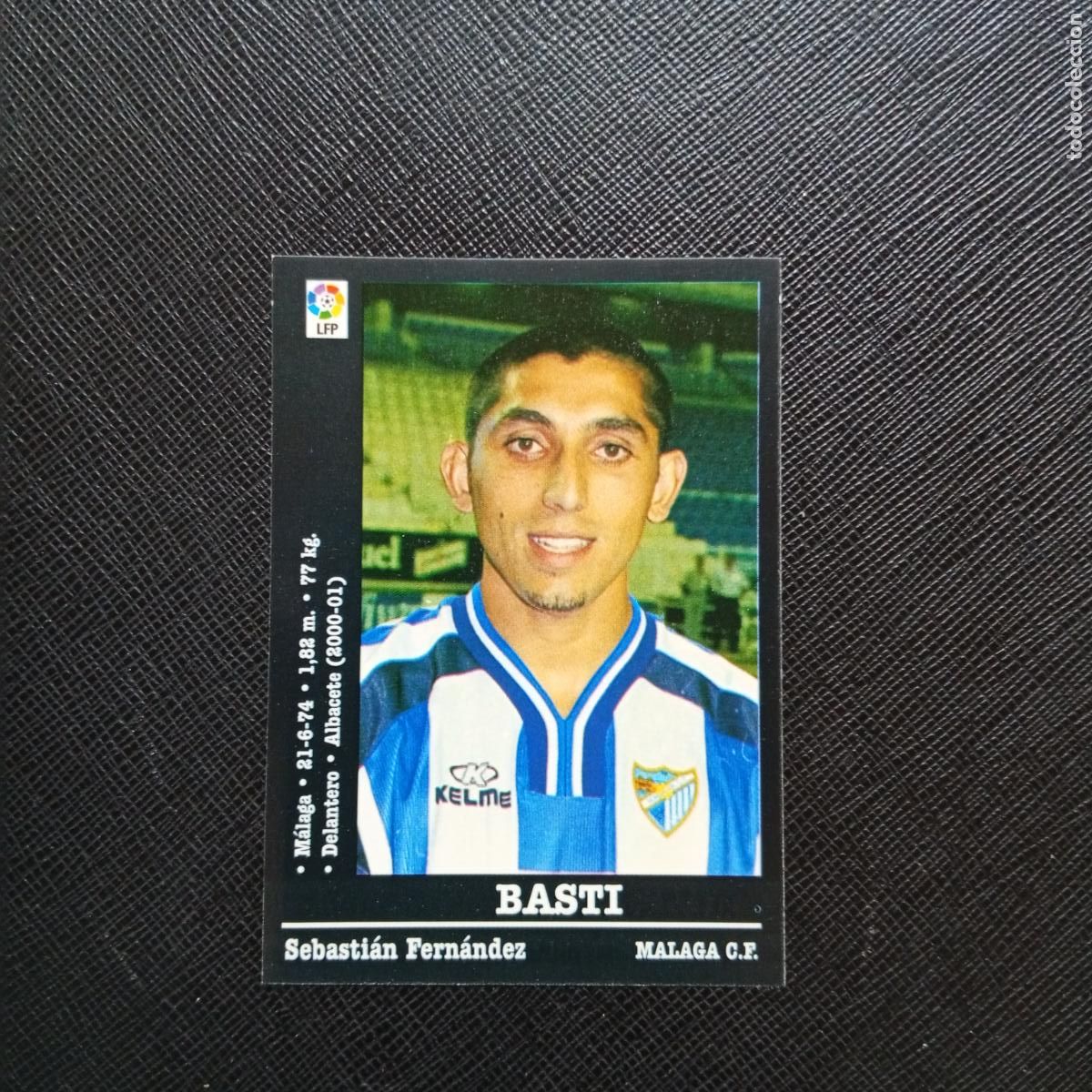 Cromos de f&uacute;tbol: 203A 203 BASTI MALAGA PANINI 00 01 CROMO FUTBOL LIGA 2000 2001 - SIN PEGAR - A23 PG172