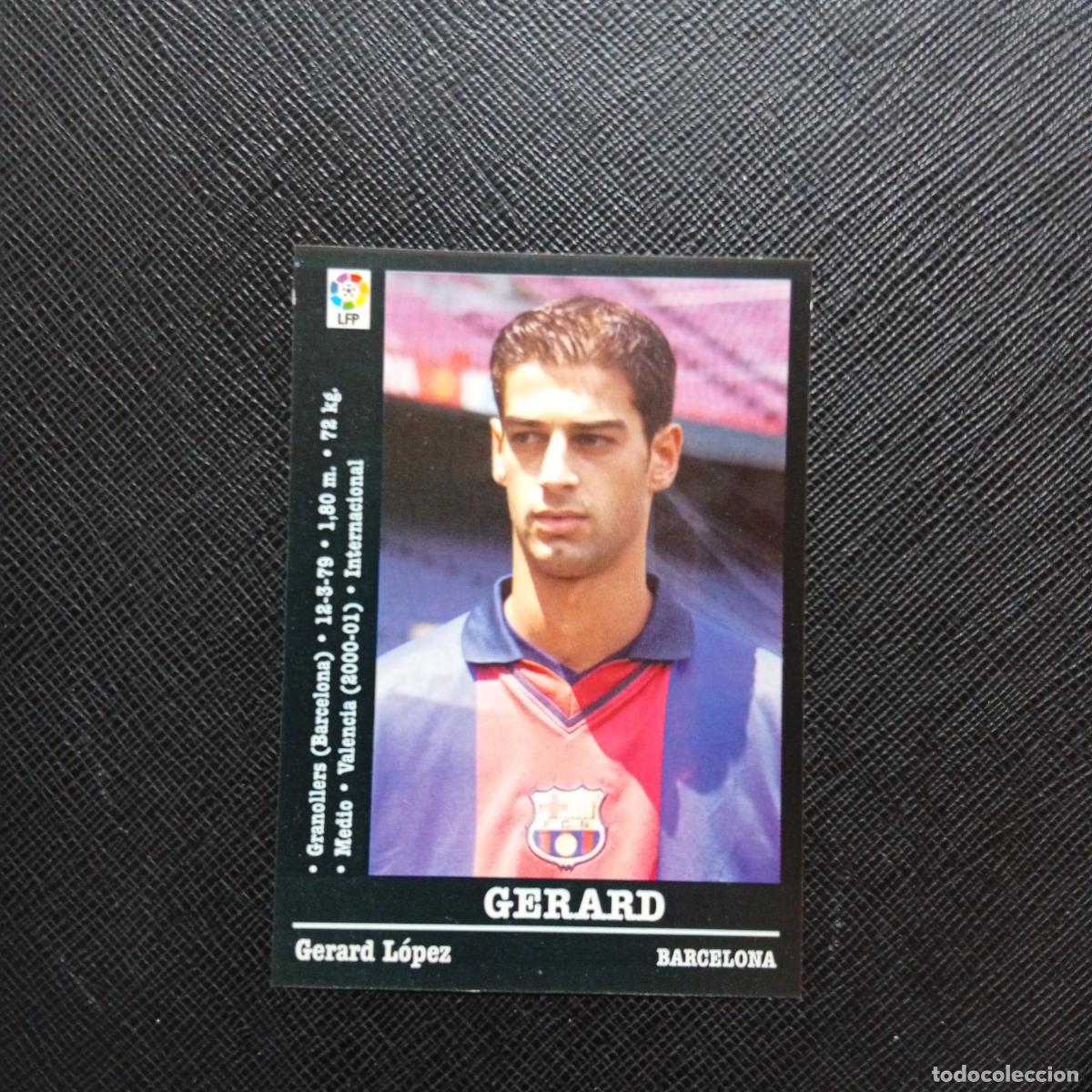 Cromos de f&uacute;tbol: GERARD BARCELONA PANINI 00 01 CROMO FUTBOL LIGA 2000 2001 - SIN PEGAR - A23 PG181 ULTIMO FICHAJE