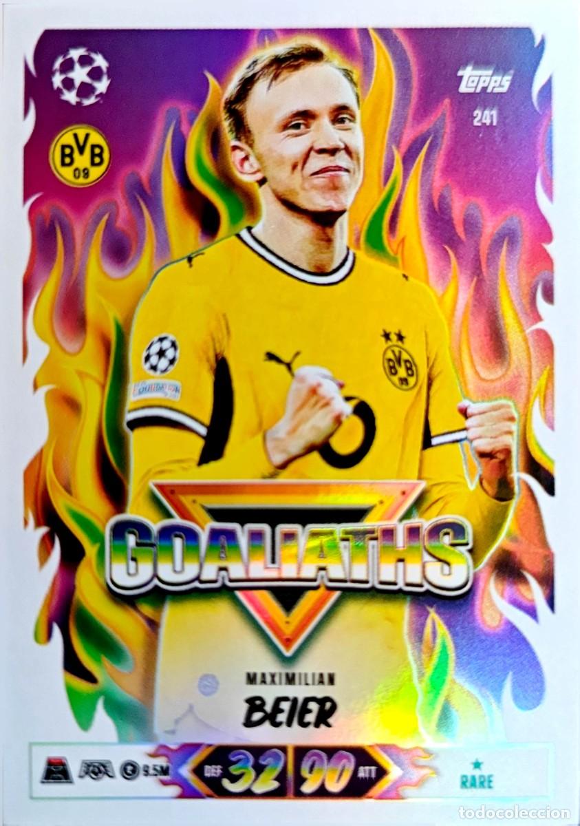 Cromos de f&uacute;tbol: 241 Maximilian Beier - Borussia Dortmund - GOALIATHS - TOPPS Match Attax 2026 2027 26 27