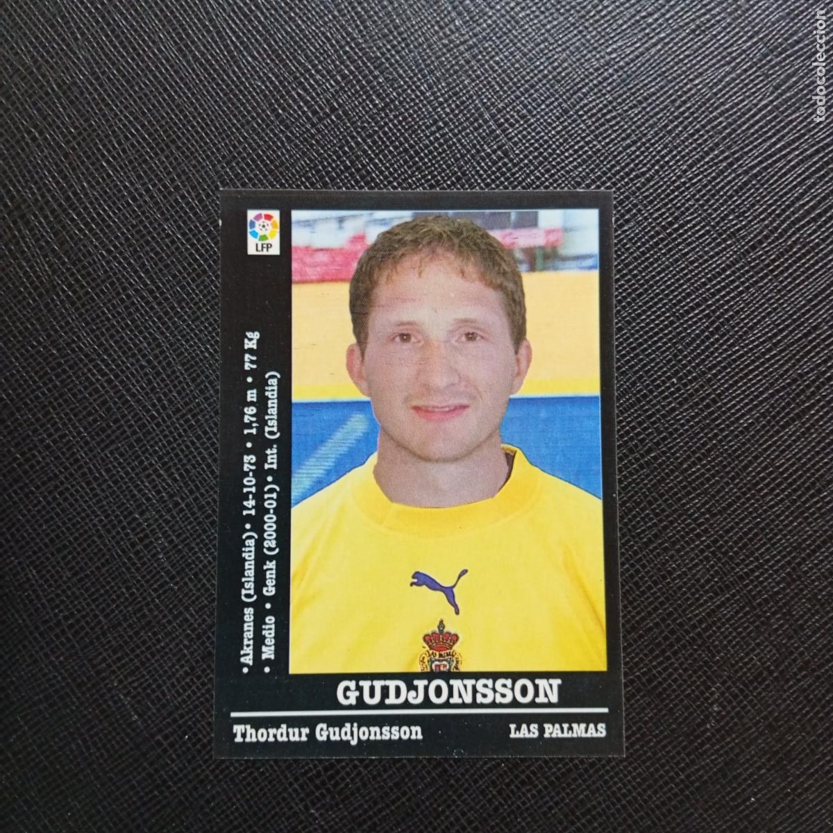 Figurine di Calcio: GUDJONSSON LAS PALMA PANINI 00 01 CROMO FUTBOL LIGA 2000 2001 - SIN PEGAR - A23 PG190 ULTIMO FICHAJE