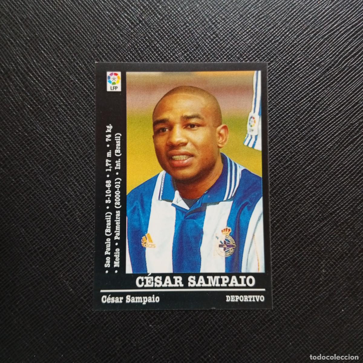 Figurine di Calcio: CESAR SAMPAIO DEPORTIVO PANINI 00 01 CROMO FUTBOL LIGA 2000 2001 - SIN PEGAR - A23 PG199 FICHAJE