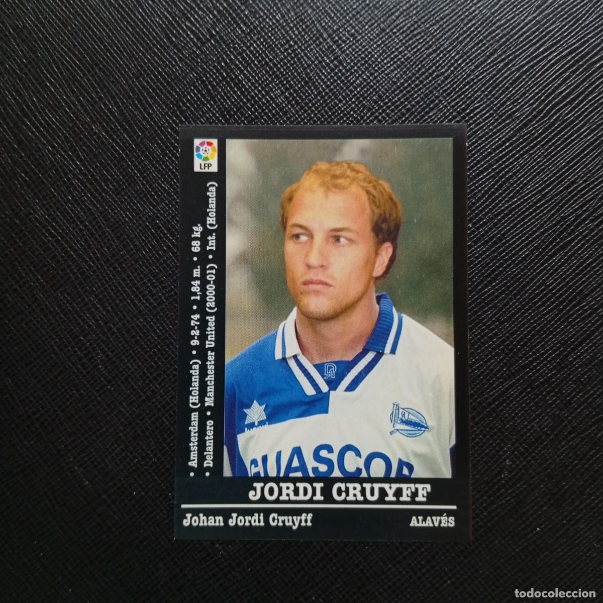 Figurine di Calcio: JORDI CRUYFF ALAVES PANINI 00 01 CROMO FUTBOL LIGA 2000 2001 - SIN PEGAR - A23 PG208 FICHAJE