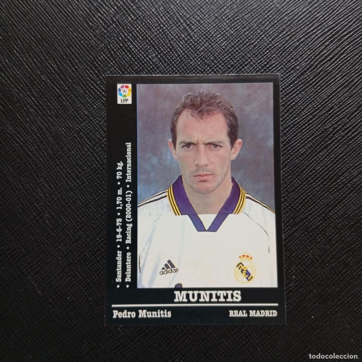 Figurine di Calcio: MUNITIS REAL MADRID PANINI 00 01 CROMO FUTBOL LIGA 2000 2001 - SIN PEGAR - A23 PG217 FICHAJE