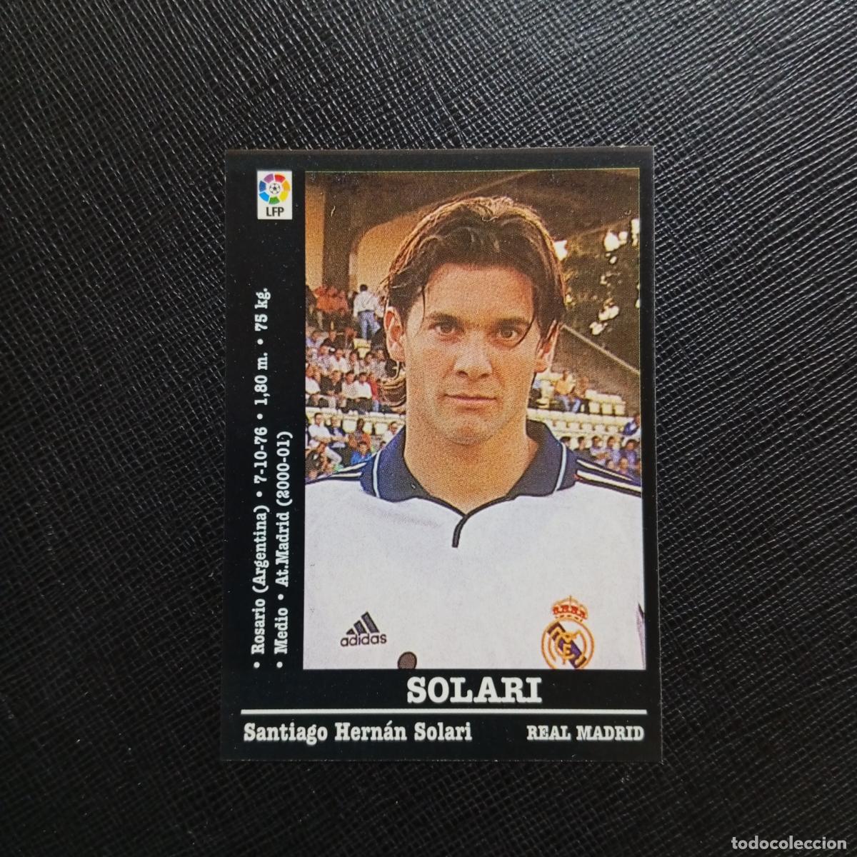 Figurine di Calcio: SOLARI REAL MADRID PANINI 00 01 CROMO FUTBOL LIGA 2000 2001 - SIN PEGAR - A23 PG217 FICHAJE