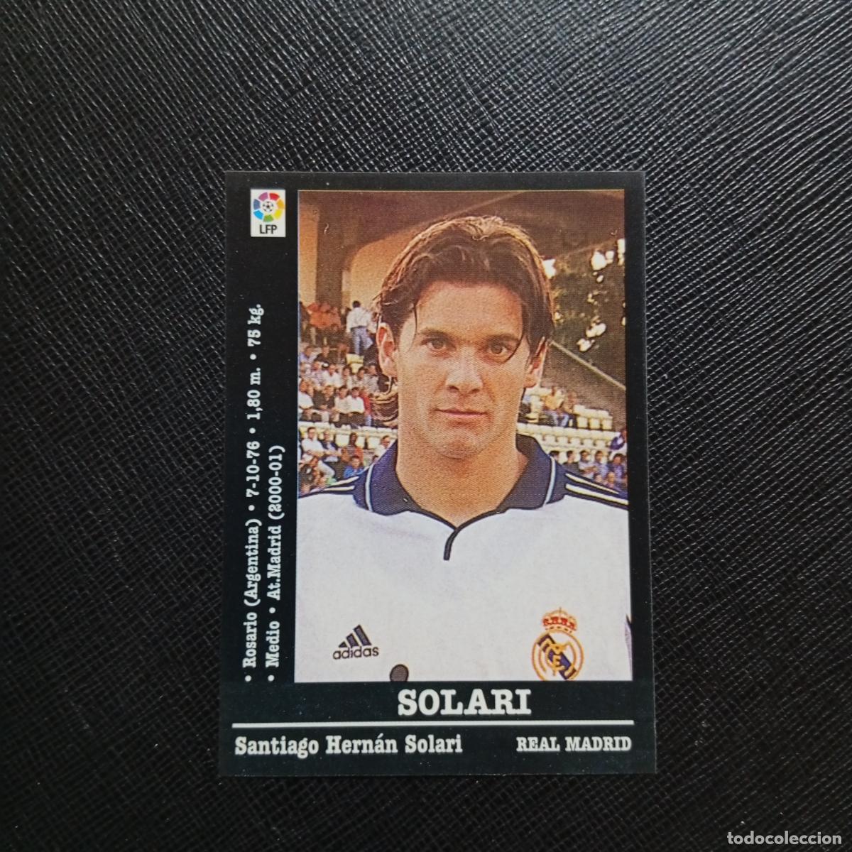 Figurine di Calcio: SOLARI REAL MADRID PANINI 00 01 CROMO FUTBOL LIGA 2000 2001 - SIN PEGAR - A23 PG217 FICHAJE B