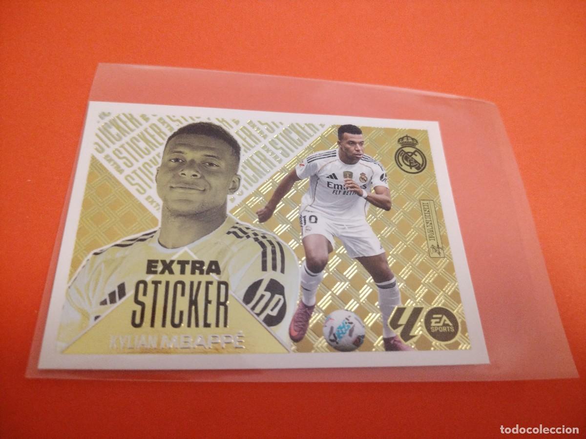 Cromos de f&uacute;tbol: ESTE 2026 2027 EXTRA STICKER ORO MBAPPE