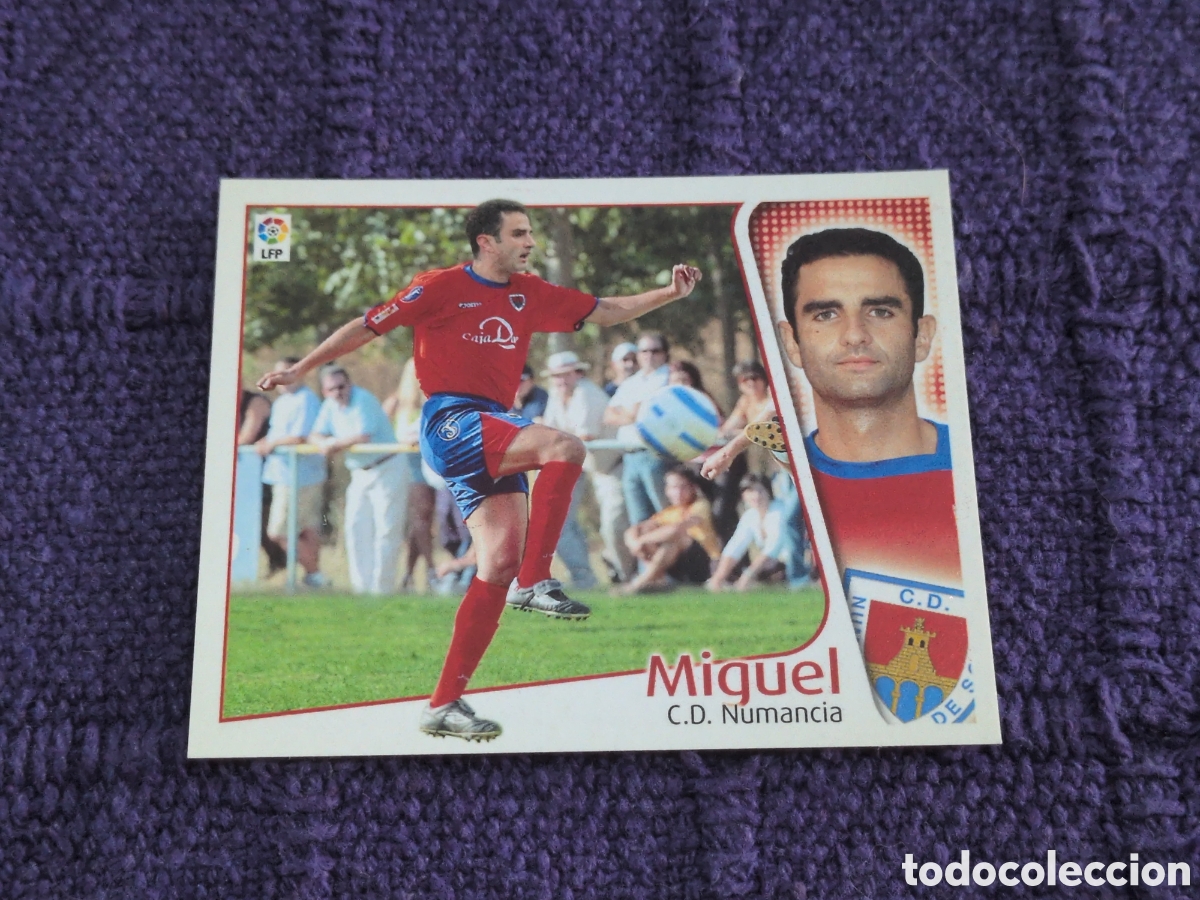 Cartes &agrave; collectionner de Football: EDICIONES ESTE 2004-2005 FICHAJE N&ordm;46 MIGUEL (NUMANCIA) NUNCA PEGADO