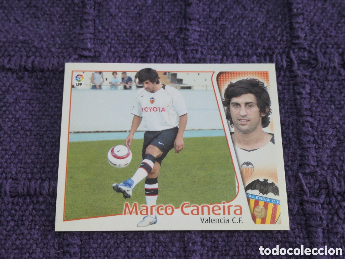 Fu&szlig;ball-Sticker: Valencia - Marco Caneira - Fichaje n&ordm; 20 - Ediciones Este Liga 2004-2005, 04-05 - Nunca Pegado