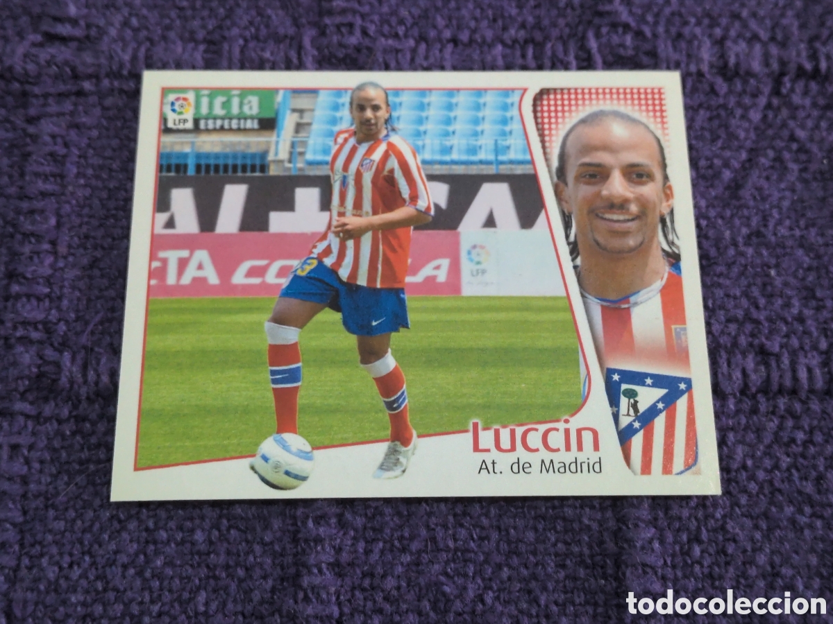 Fu&szlig;ball-Sticker: LUCCIN FICHAJE 21 ATLETICO DE MADRID EDICIONES ESTE 04 05 2004 2005 NUEVO SIN PEGAR CROMO FUTBOL