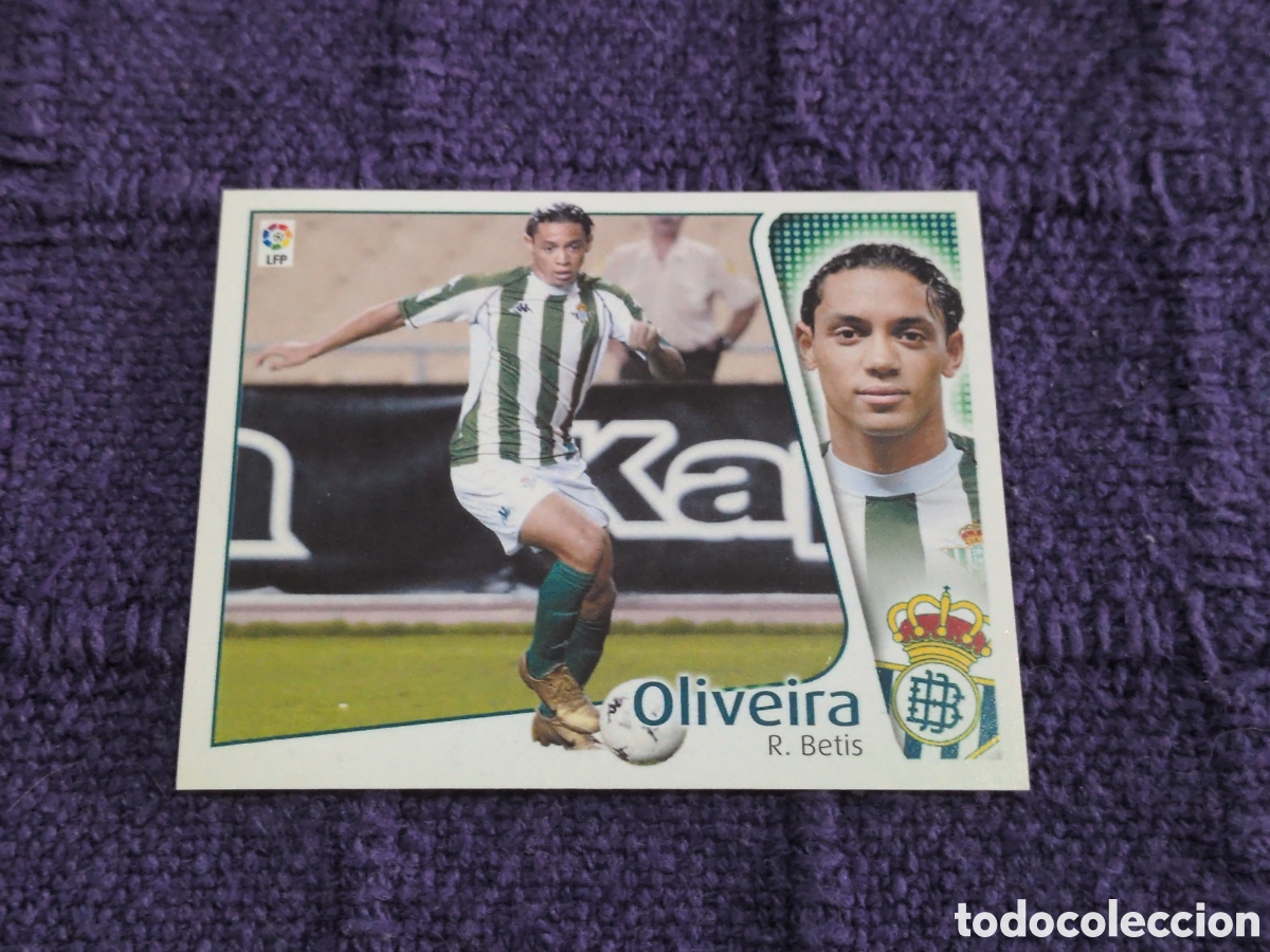 Fu&szlig;ball-Sticker: OLIVEIRA BETIS FICHAJE 23 LIGA ESTE 2004 2005 04 05 NUNCA PEGADO SIN PEGAR