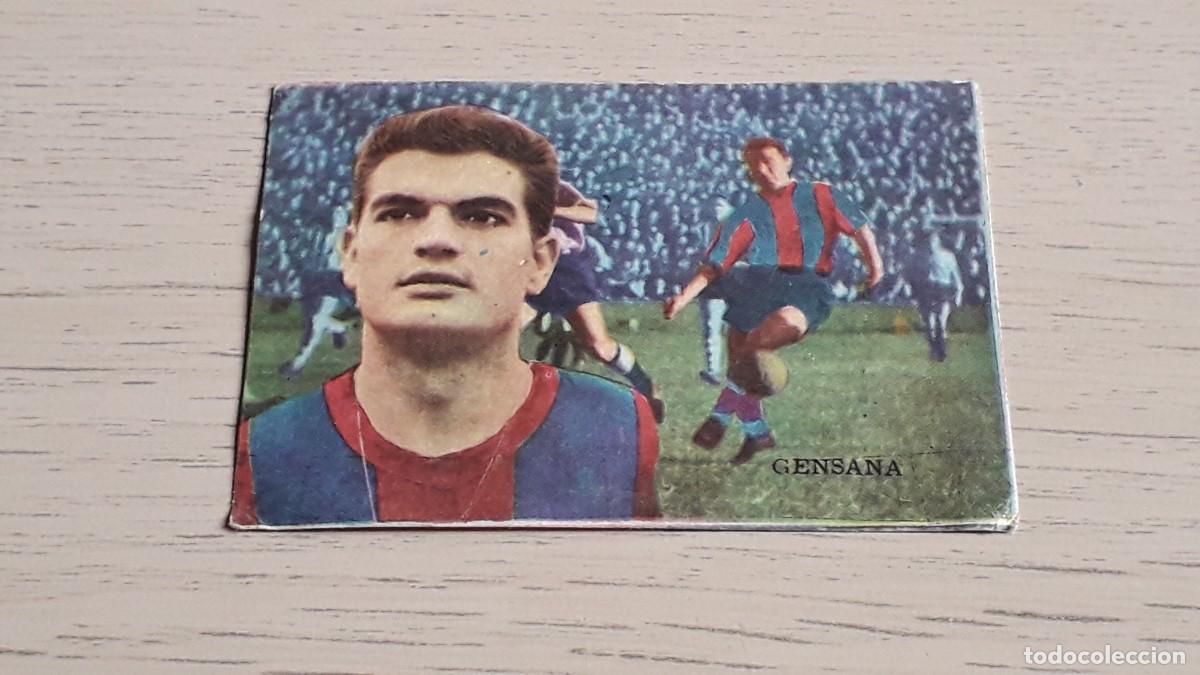 Cromos de f&uacute;tbol: Gensana FC Barcelona Bar&ccedil;a, Album Liga F&uacute;tbol Fher Disgra 62 63, 1962 1963. Sin pegar