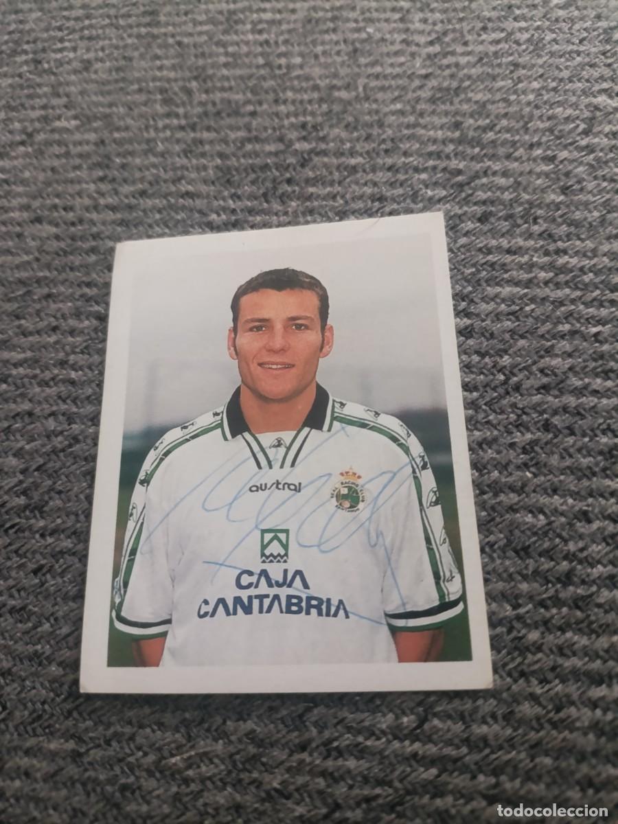 Cromos de f&uacute;tbol: Auto original de Javi L&oacute;pez Racing de Santander