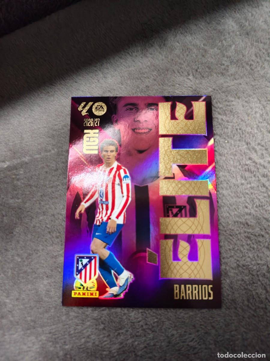 Cromos de f&uacute;tbol: 1 MEGACRACKS MGK 2026 27 BARRIOS ATL&Eacute;TICO DE MADRID &Eacute;LITE 26 2027 PANINI AAW