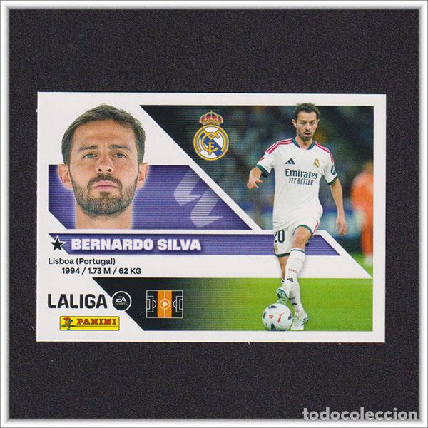 Fu&szlig;ball-Sticker: LIGA ESTE 2026 2027 26 27 PANINI BERNARDO SILVA 21 FICHAJE REAL MADRID ALBUM COLECCI&Oacute;N 3&ordf; EDICI&Oacute;N