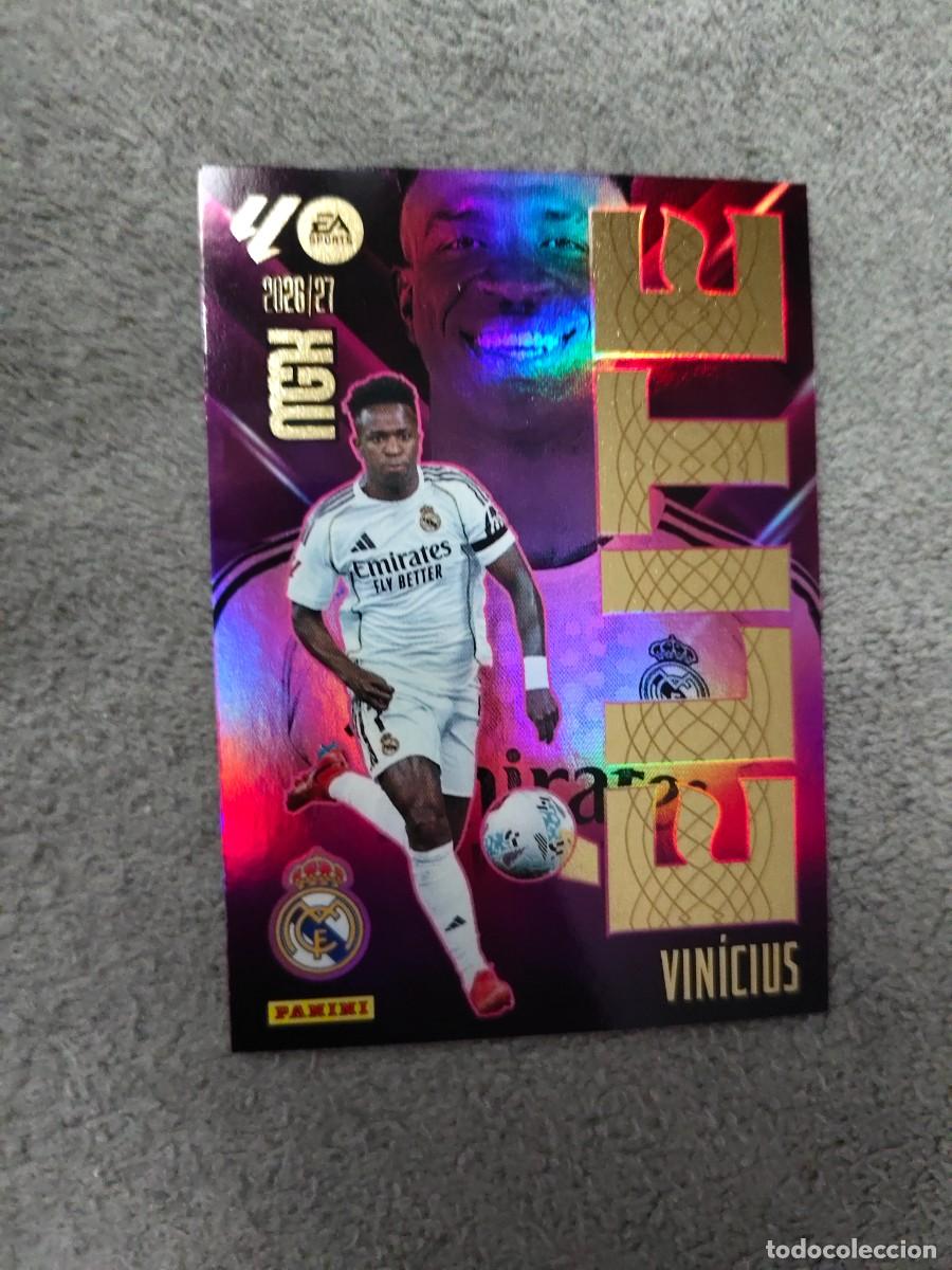Cromos de f&uacute;tbol: 18 MEGACRACKS MGK 2026 27 VIN&Iacute;CIUS REAL MADRID CF &Eacute;LITE 26 2027 PANINI AAW