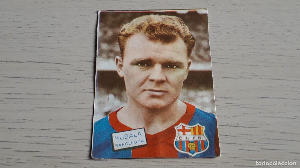 Cromos de f&uacute;tbol: Kubala CF Barcelona Bar&ccedil;a, Album Liga F&uacute;tbol Fher Disgra 61 62, 1961 1962. Sin pegar