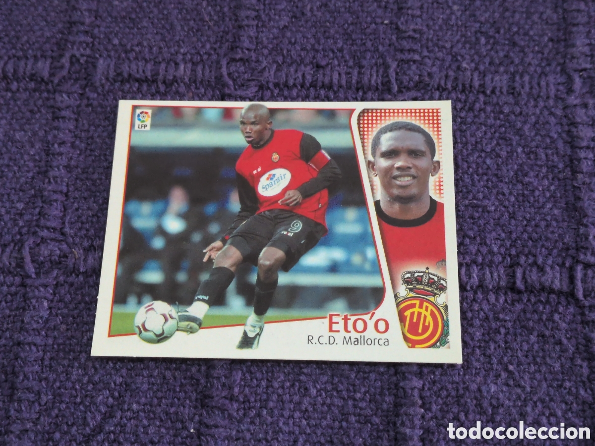 Fu&szlig;ball-Sticker: CROMO FUTBOL 04 05 SIN PEGAR LIGA ESTE 2004 2005 RCD MALLORCA ETO&acute;O ETOO BAJA