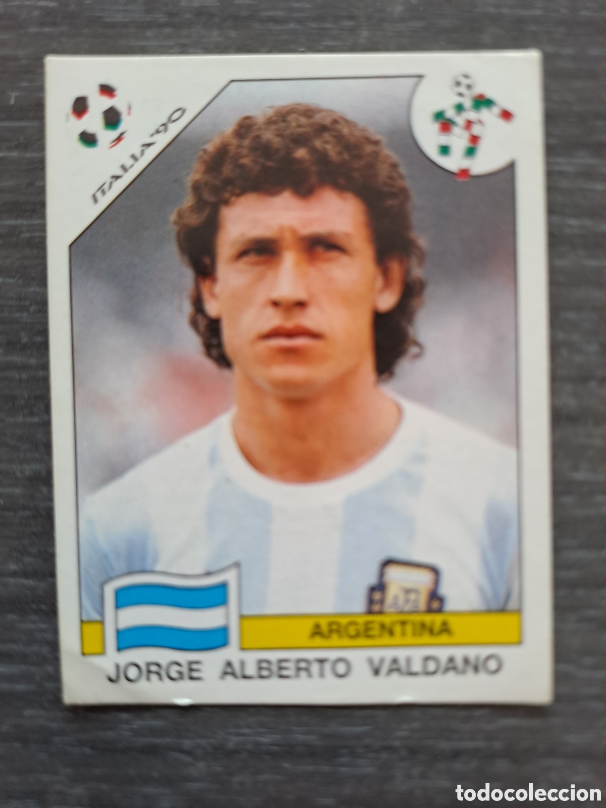 Cromos de f&uacute;tbol: VALDANO &ndash; ARGENTINA &ndash; ITALIA 90 Cromo de Jorge Valdano, internacional con Argentina, perteneciente