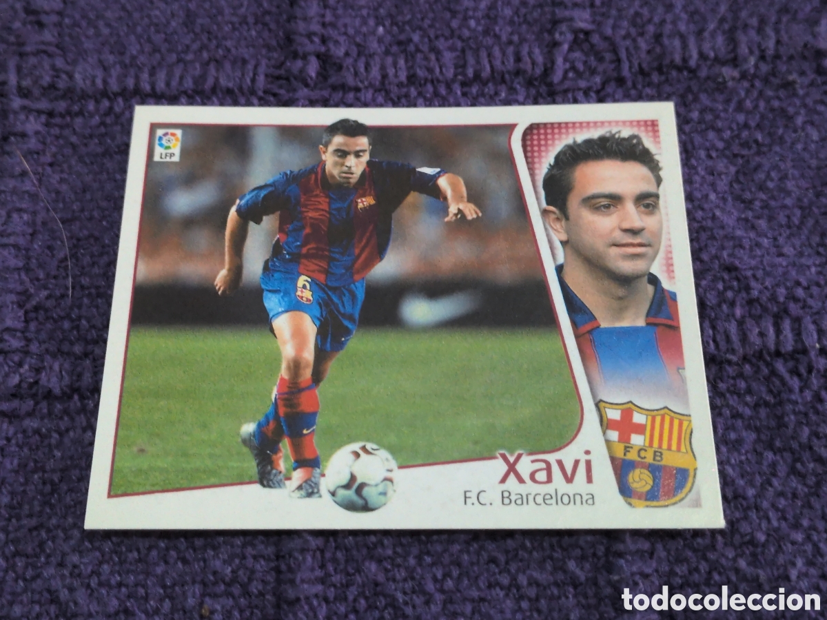 Fu&szlig;ball-Sticker: XAVI (F.C. BARCELONA) - CAMPEONATO DE LIGA 2004/2005 - EDICIONES ESTE - NUNCA PEGADO.