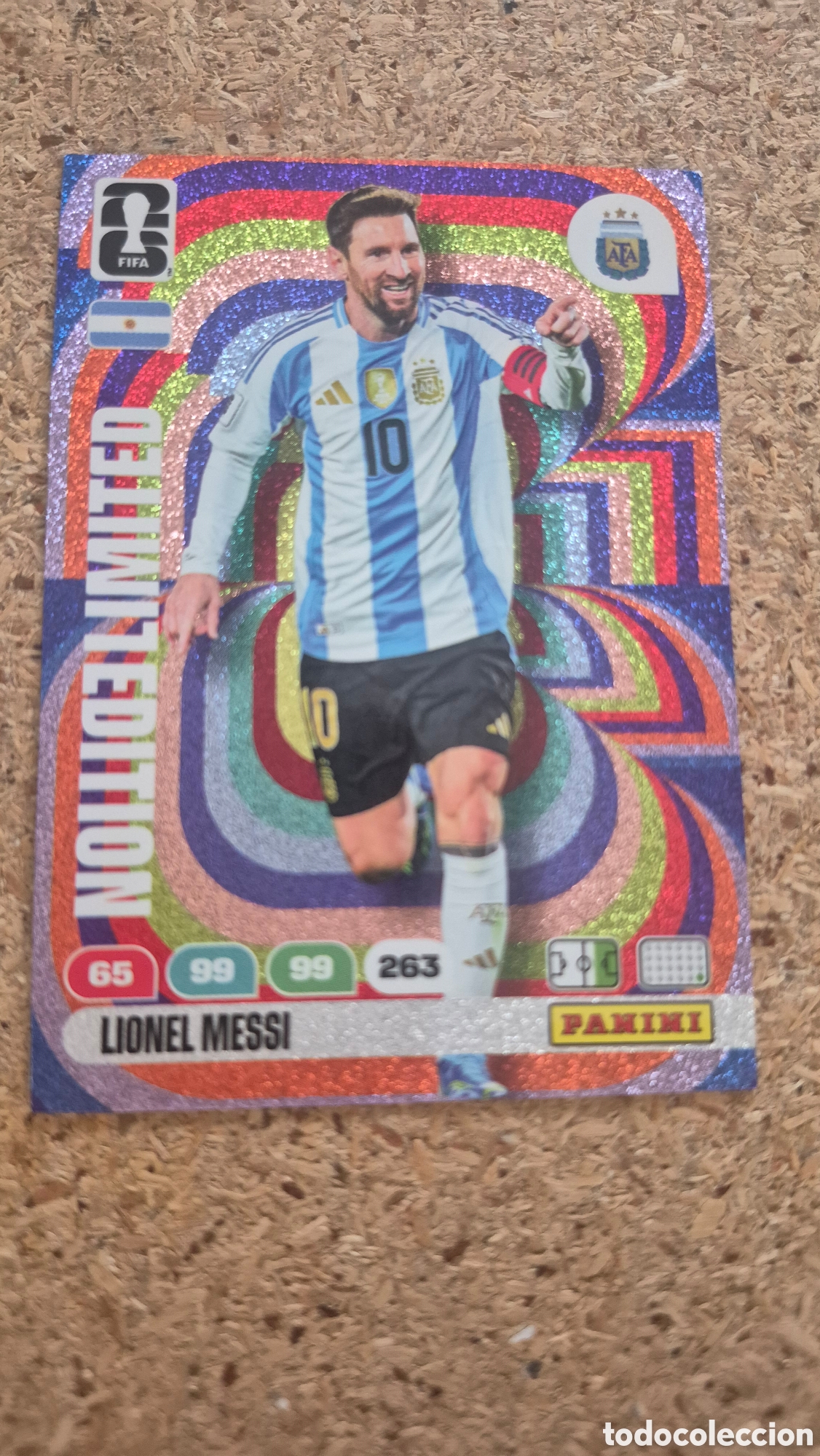 Fu&szlig;ball-Sticker: Limited Edition Lionel Messi, Argentina Edici&oacute;n Limitada Adrenalyn XL Fifa World Cup 2026 Mundial 26