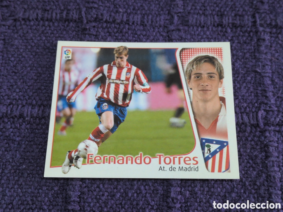 Fu&szlig;ball-Sticker: Este 2004 2005 04 05 Fernando Torres del Atl&eacute;tico de Madrid nuevo sin pegar