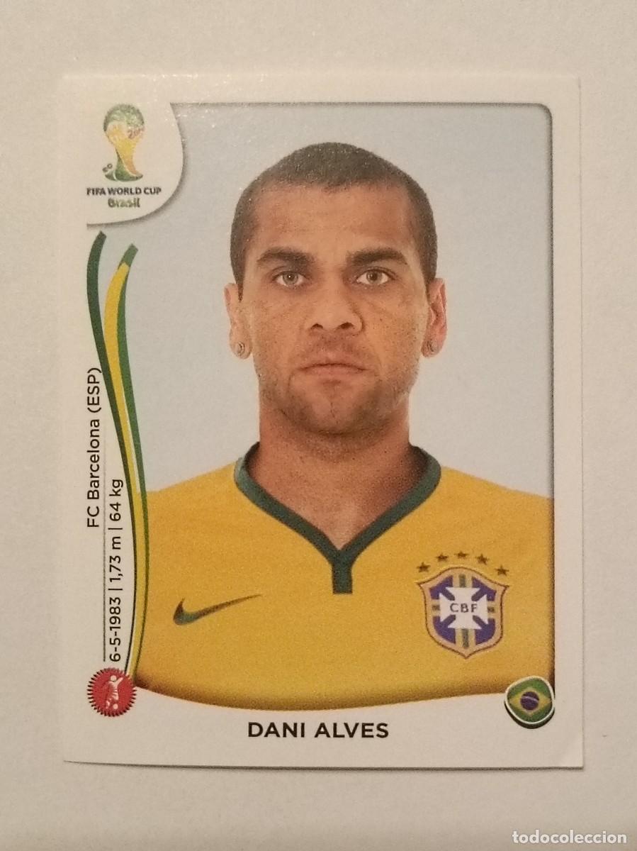 Cromos de f&uacute;tbol: #37 DANI ALVES (BRASIL) MUNDIAL BRASIL 2014 PANINI