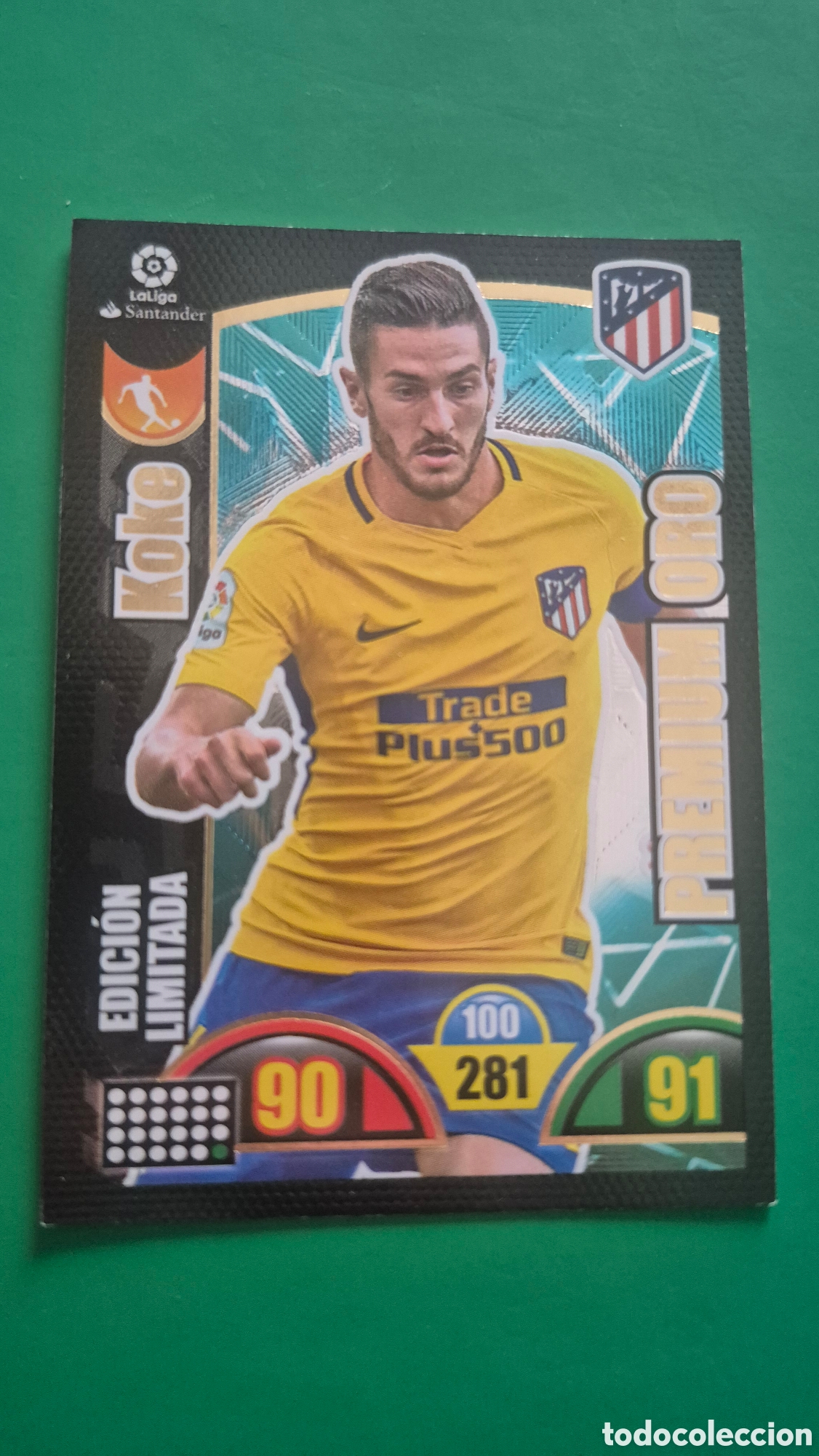 Fu&szlig;ball-Sticker: TRADING CARD FUTBOL KOKE ATLETICO DE MADRID EDICION LIMITADA ADRENALYN XL 2017-2018/17-18 PANINI