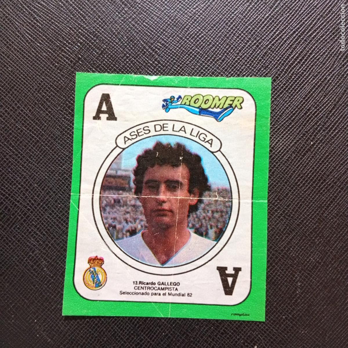 Football Stickers: 13 GALLEGO REAL MADRID CHICLE BOOMER 1982 1983 CROMO FUTBOL LIGA 82 83 - SIN PEGAR - SOBRE-C