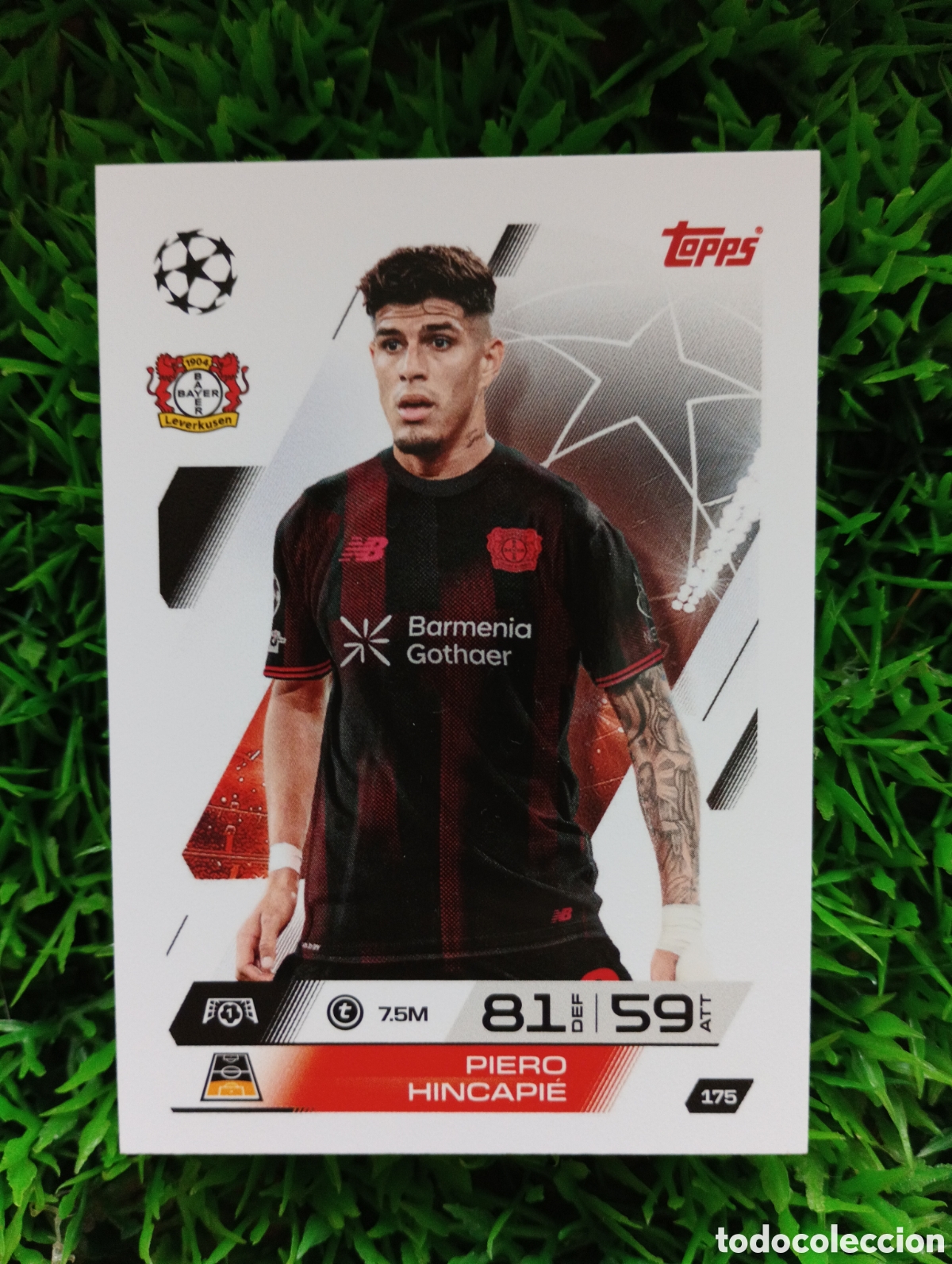 Football Stickers: Hincapie Bayer Leverkusen Match Attax 25-26 # 175