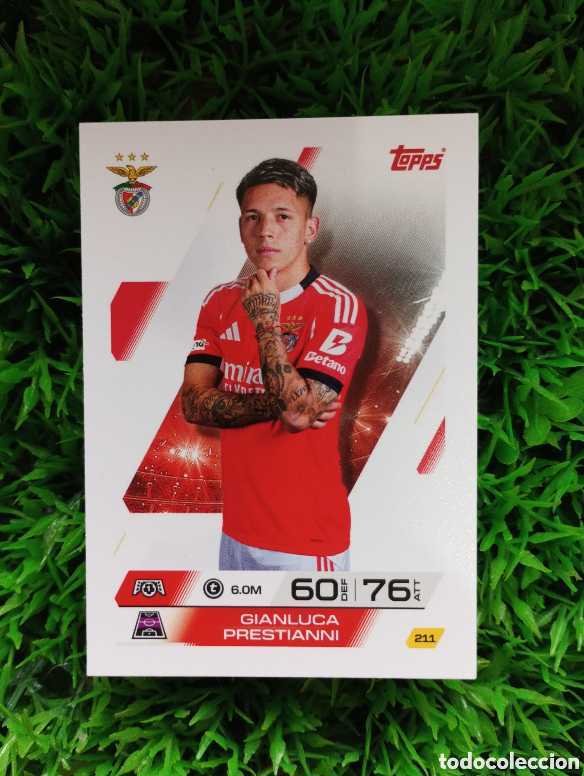 Football Stickers: Prestianni Benfica Match Attax 25-26 # 211