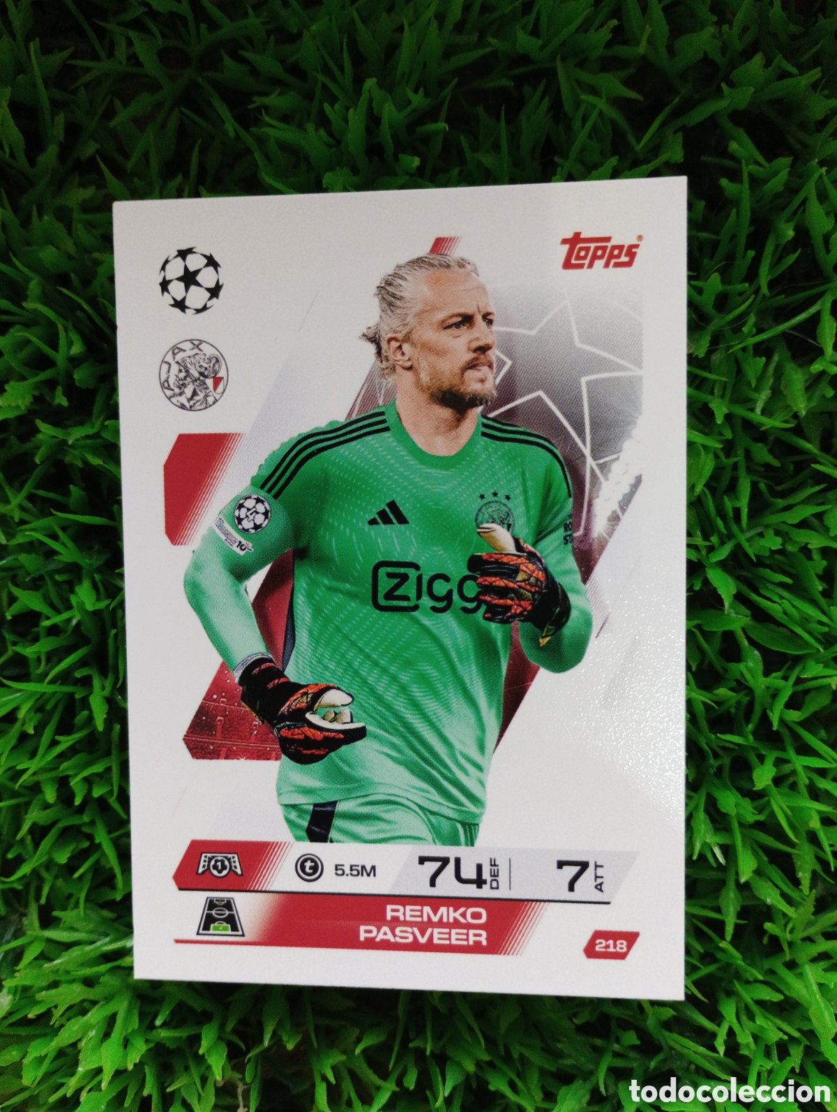 Football Stickers: Pasveer Ajax Match Attax 25-26 # 218