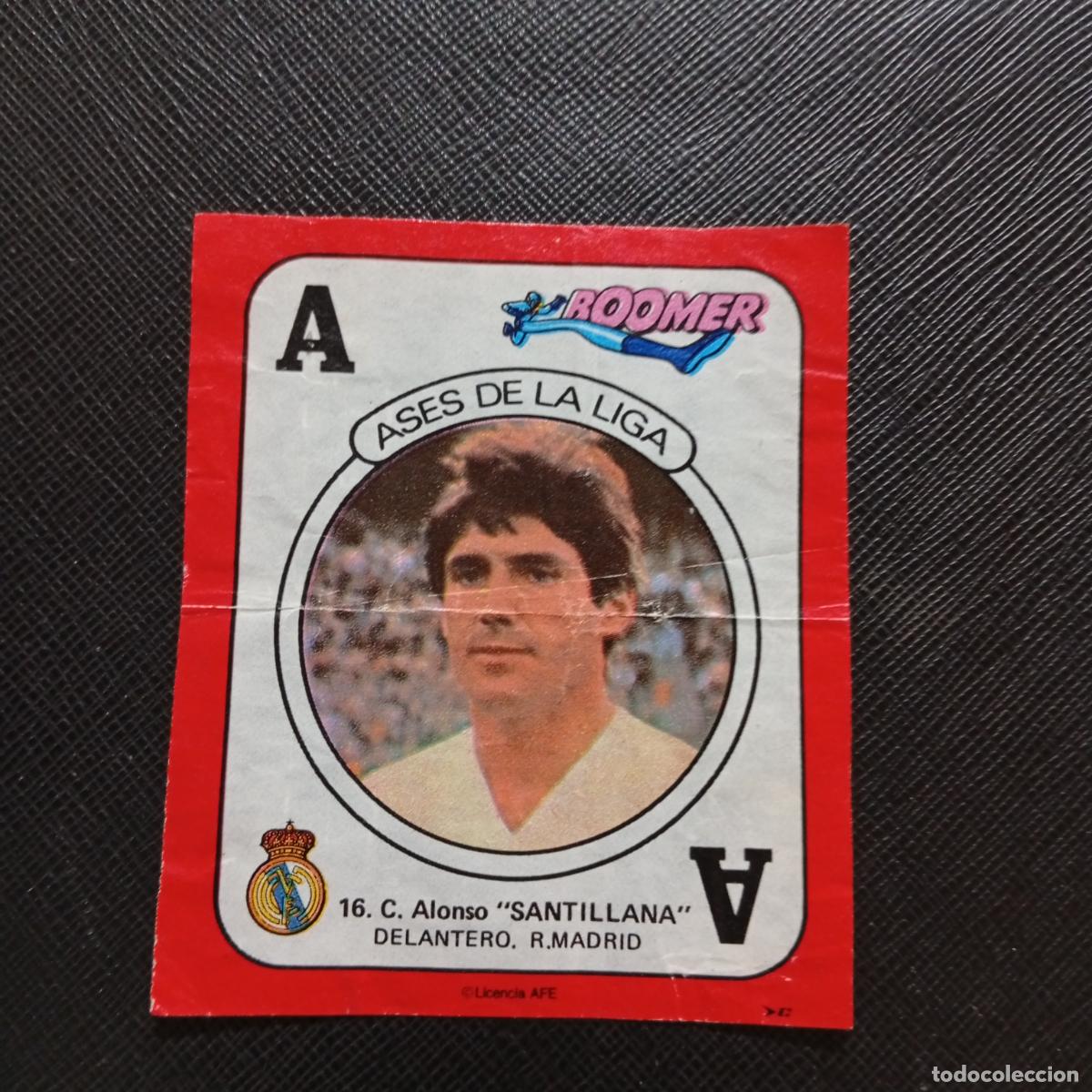 Football Stickers: 16 SANTILLANA REAL MADRID CHICLE BOOMER 1982 1983 CROMO FUTBOL LIGA 82 83 - SIN PEGAR - SOBRE-C