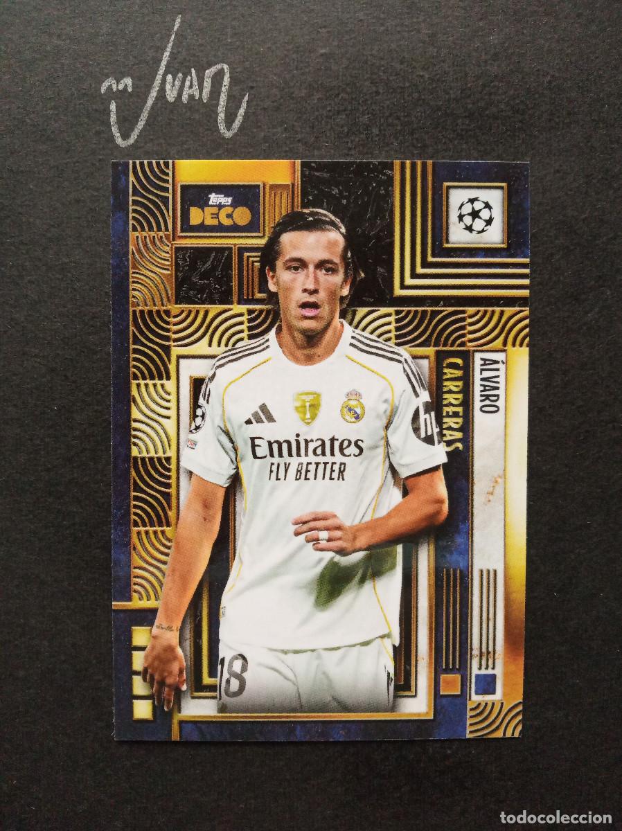 Cromos de f&uacute;tbol: CURRENT STARS ALVARO CARRERAS REAL MADRID ⚽ TOPPS &reg; DECO CLUB COMPETITIONS 2025 2026 25 26 NUEVO