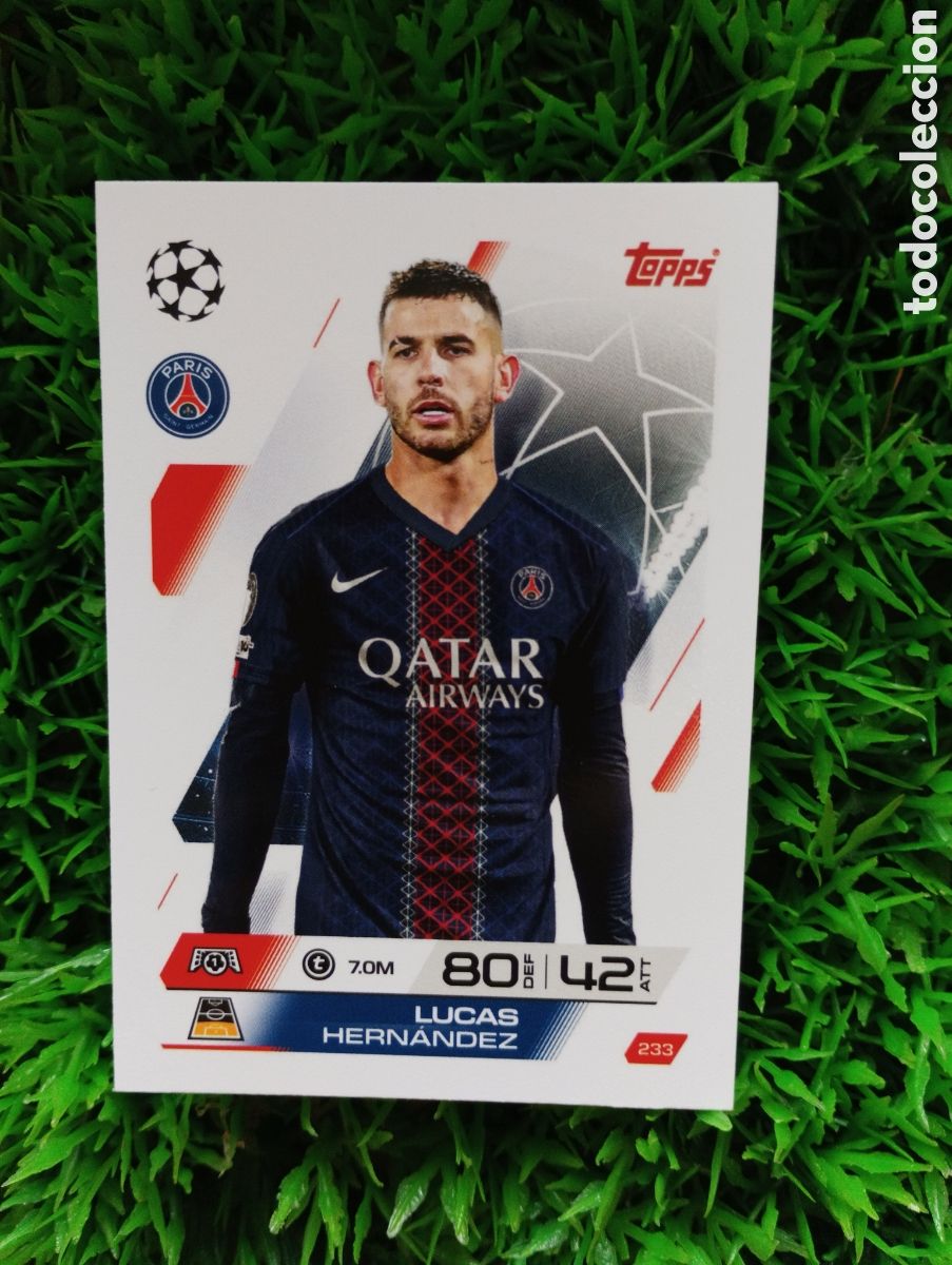 Cromos de Futebol: Lucas Hernandez Paris Saint-Germain Match Attax 25-26 # 233