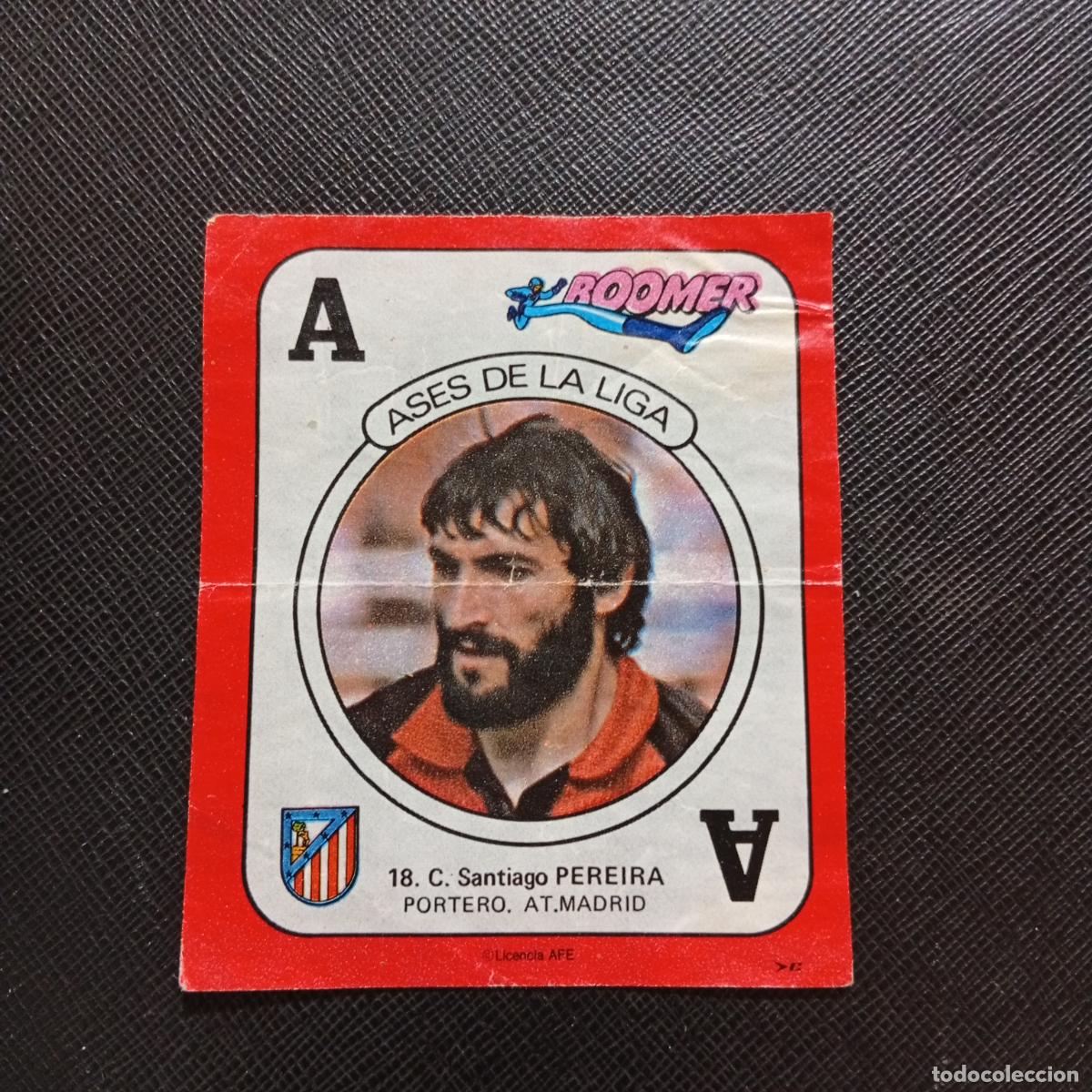 Cromos de f&uacute;tbol: 18 PEREIRA AT MADRID CHICLE BOOMER 1982 1983 CROMO FUTBOL LIGA 82 83 - SIN PEGAR - SOBRE-C
