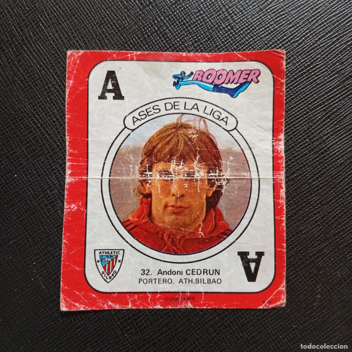 Cromos de f&uacute;tbol: 32 CEDRUN BILBAO CHICLE BOOMER 1982 1983 CROMO FUTBOL LIGA 82 83 - SIN PEGAR - SOBRE-C