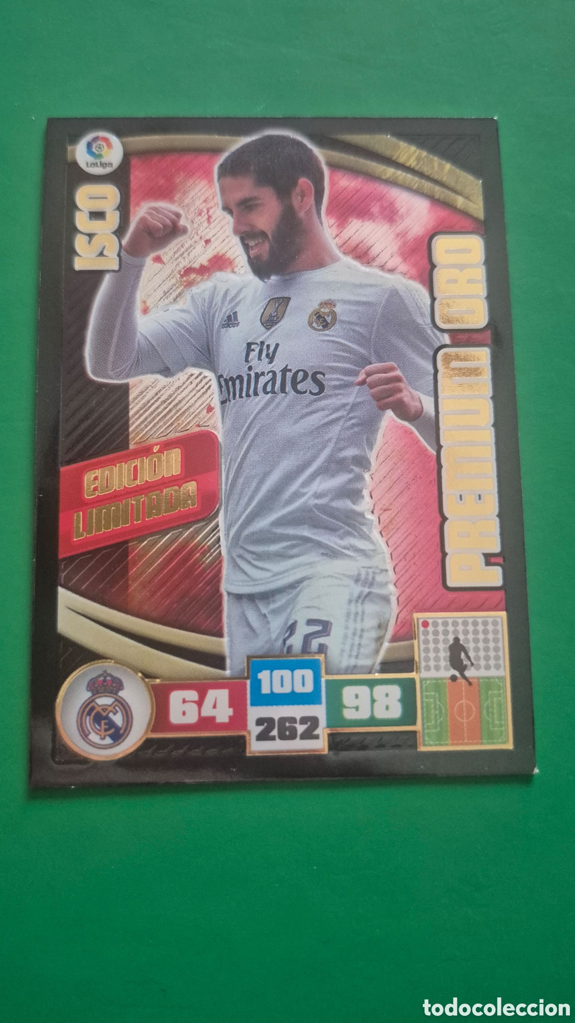 Cartes &agrave; collectionner de Football: ISCO - PREMIUM ORO - EDICION LIMITADA - ADRENALYN XL - PANINI 2015 2016 - 15 16