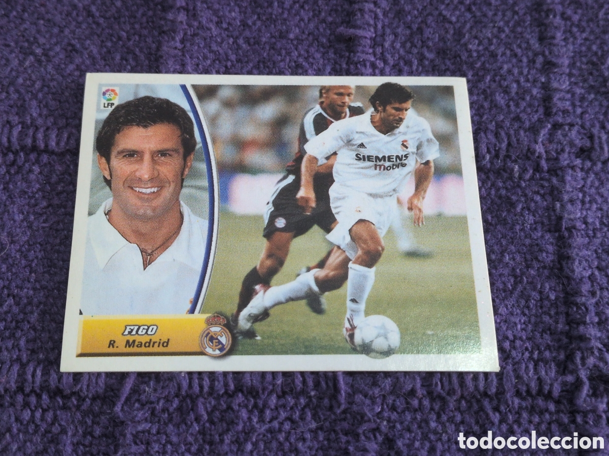 Fu&szlig;ball-Sticker: FIGO REAL MADRID LIGA ESTE 2003 2004 03 04 NUNCA PEGADO SIN PEGAR
