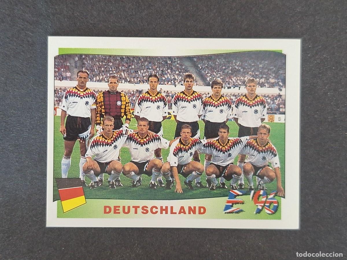 Cromos de f&uacute;tbol: L3 ALINEACION EQUIPO SELECCION ALEMANIA 196 EUROCOPA 1996 EURO 96 PANINI NUNCA PEGADO SIN PEGAR