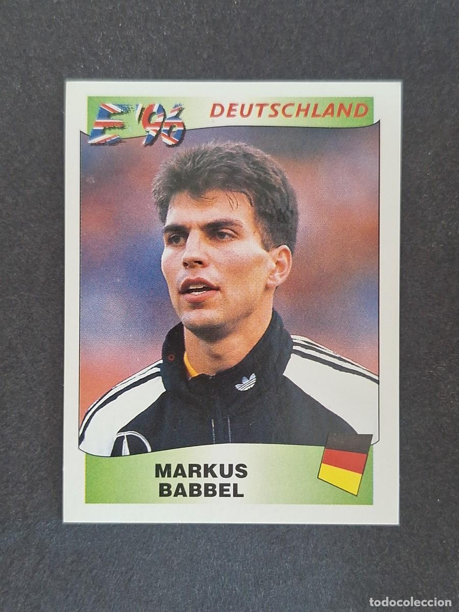 Figurine di Calcio: L3 MARKUS BABBEL SELECCION ALEMANIA 201 EUROCOPA 1996 EURO 96 PANINI NUNCA PEGADO SIN PEGAR