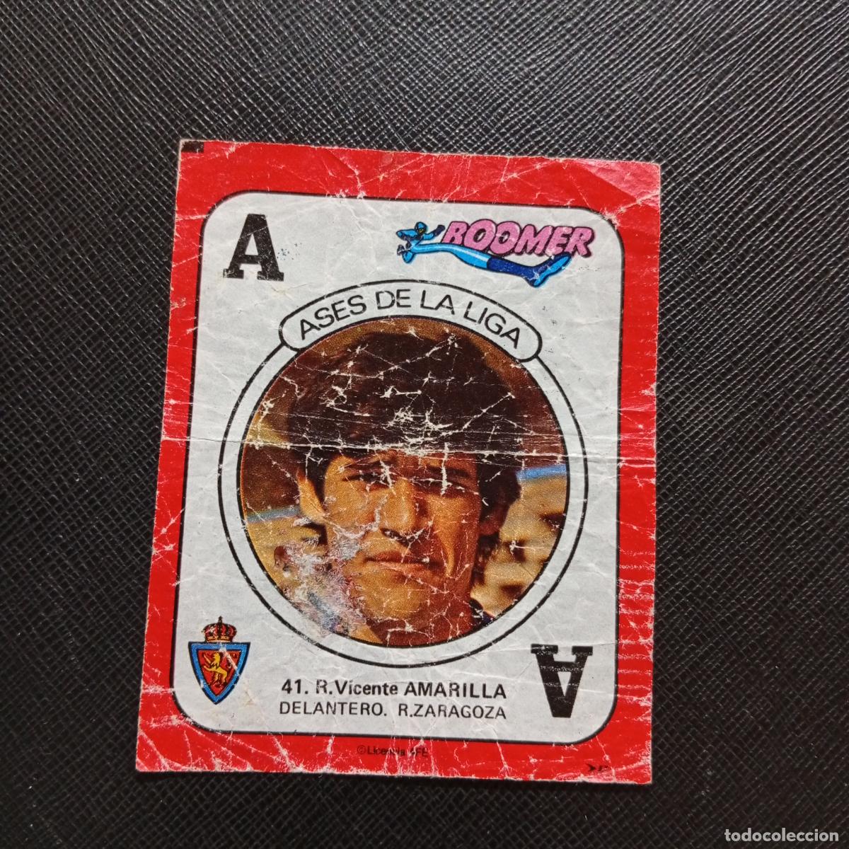 Figurine di Calcio: 41 AMARILLA ZARAGOZA CHICLE BOOMER 1982 1983 CROMO FUTBOL LIGA 82 83 - SIN PEGAR - SOBRE-C