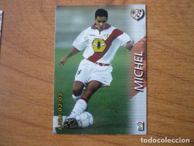 Figurine di Calcio: MEGAFICHAS DE LA LIGA 2002 2003 PANINI N&ordm; 247 MICHEL (RAYO VALLECANO) - FUTBOL 02 03