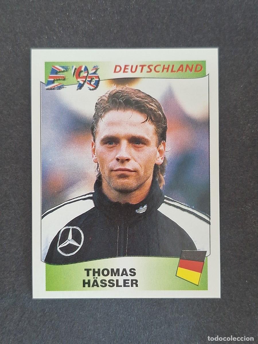 Figurine di Calcio: L3 THOMAS H&Auml;SSLER SELECCION ALEMANIA 208 EUROCOPA 1996 EURO 96 PANINI NUNCA PEGADO SIN PEGAR