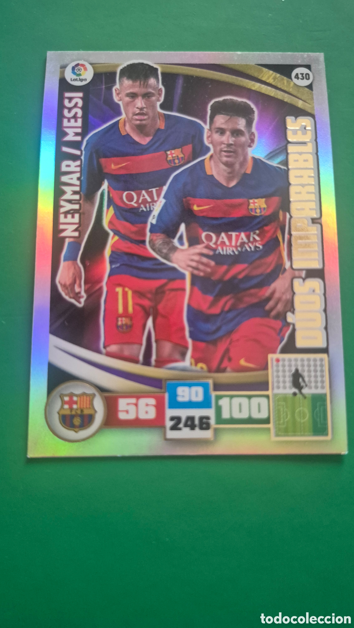 Figurine di Calcio: LIGA 2015 2016 15 16 ADRENALYN XL PANINI 430.DUOS IMPARABLES MESSI NEYMAR BARCELONA